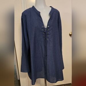 Roaman's Elegant Black Blouse